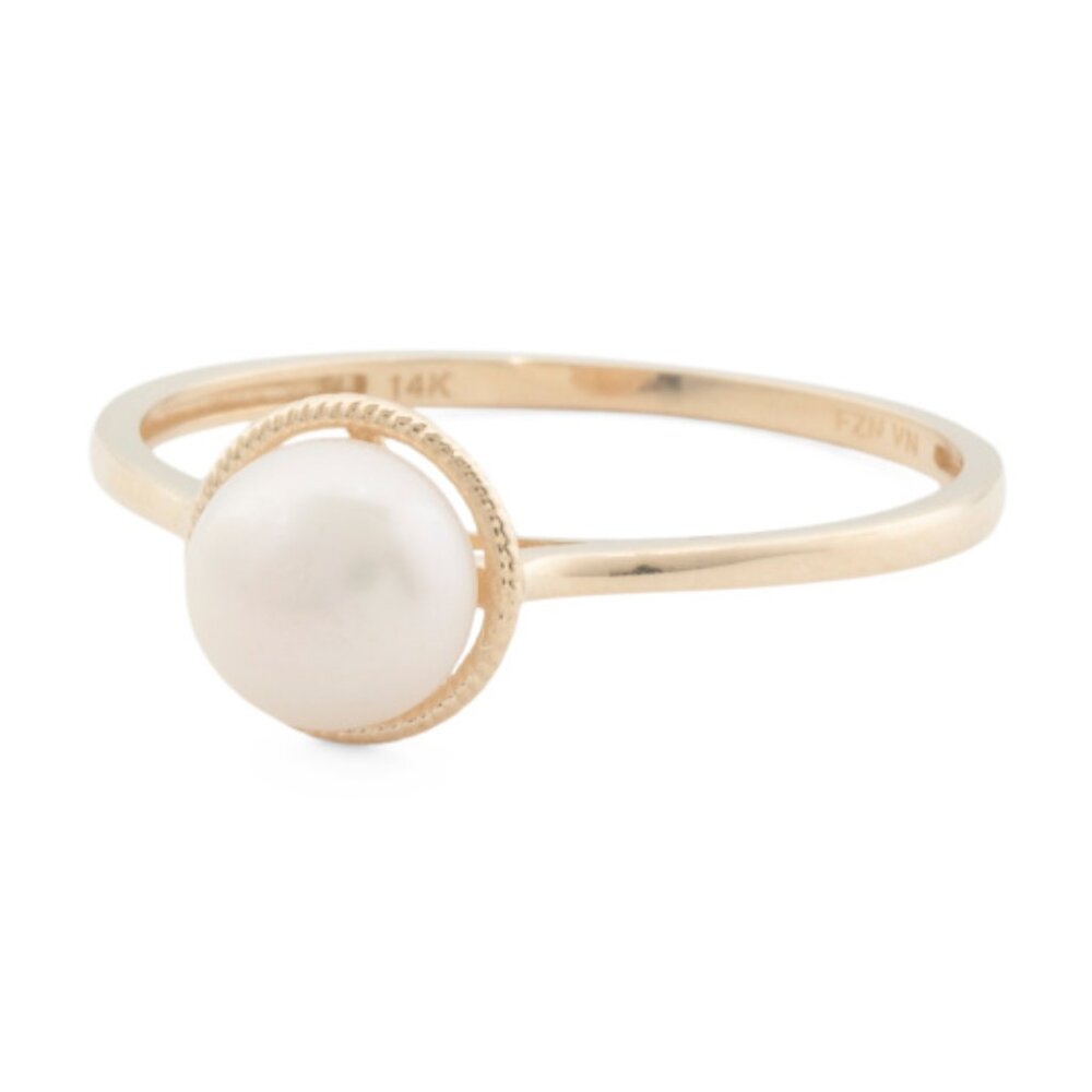 PEARL D'OR 14kt Gold Fancy Pearl Ring
